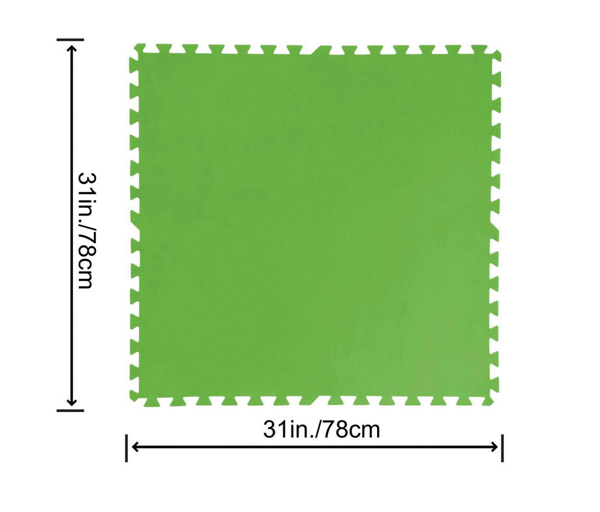 POOL GOLVSKYDDSMATTA - grön, Klassisk, plast (78/78cm) - Bestway