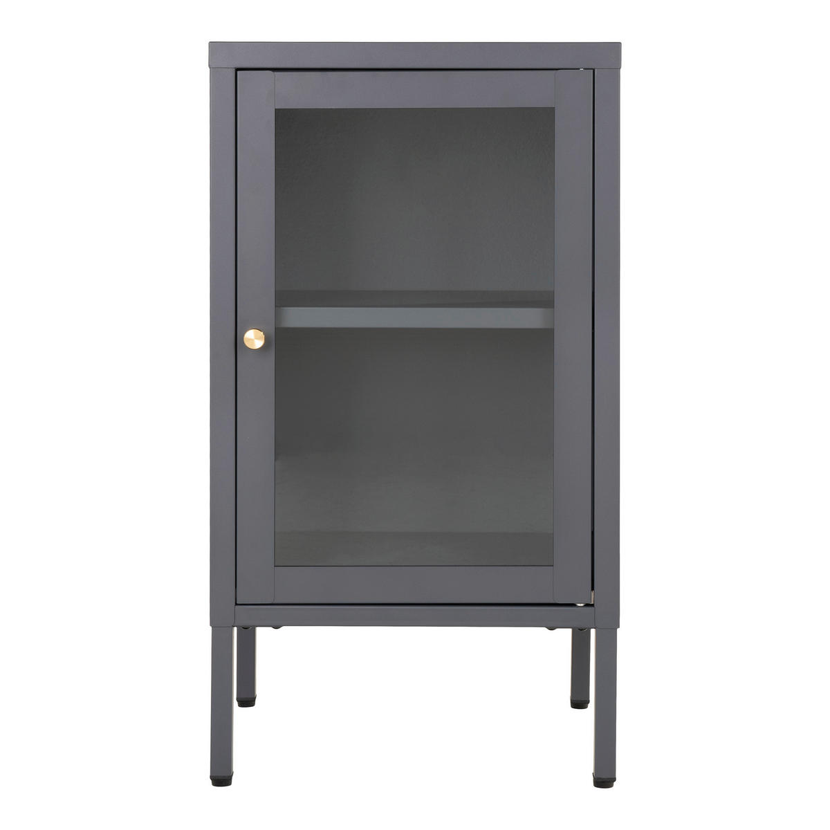 GARDEROBENSCHRANK DALBY  in 38/70/35 cm  - Transparent/Messingfarben, Design, Glas/Metall (38/70/35cm) - MID.YOU