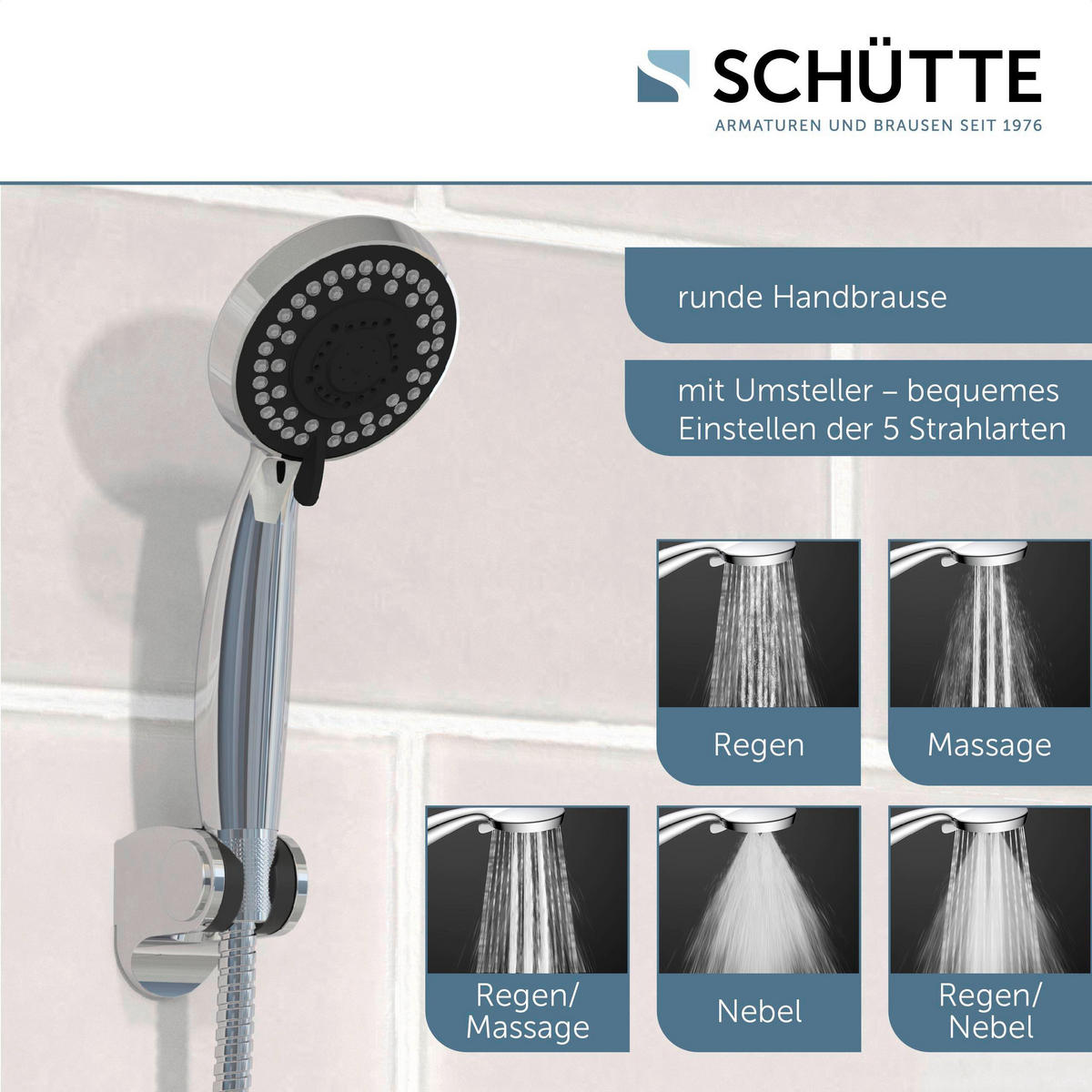 DUSCHPANEEL  - Schwarz, KONVENTIONELL, Glas/Kunststoff (28/133/50cm) - Schütte