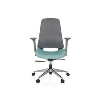 VRTLJIVI STOL tekstil svetlo modra  - srebrne barve/svetlo modra, Moderno, kovina/umetna masa (64/110 - 119/56cm) - MID.YOU