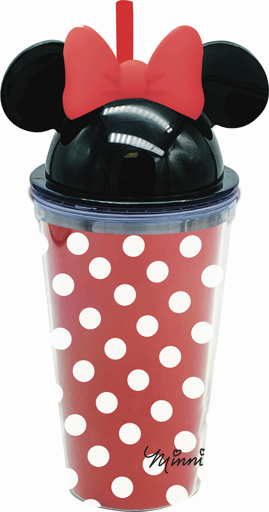 BECHER    - Klar/Rot, Basics, Kunststoff (12/10/23,5cm) - Disney