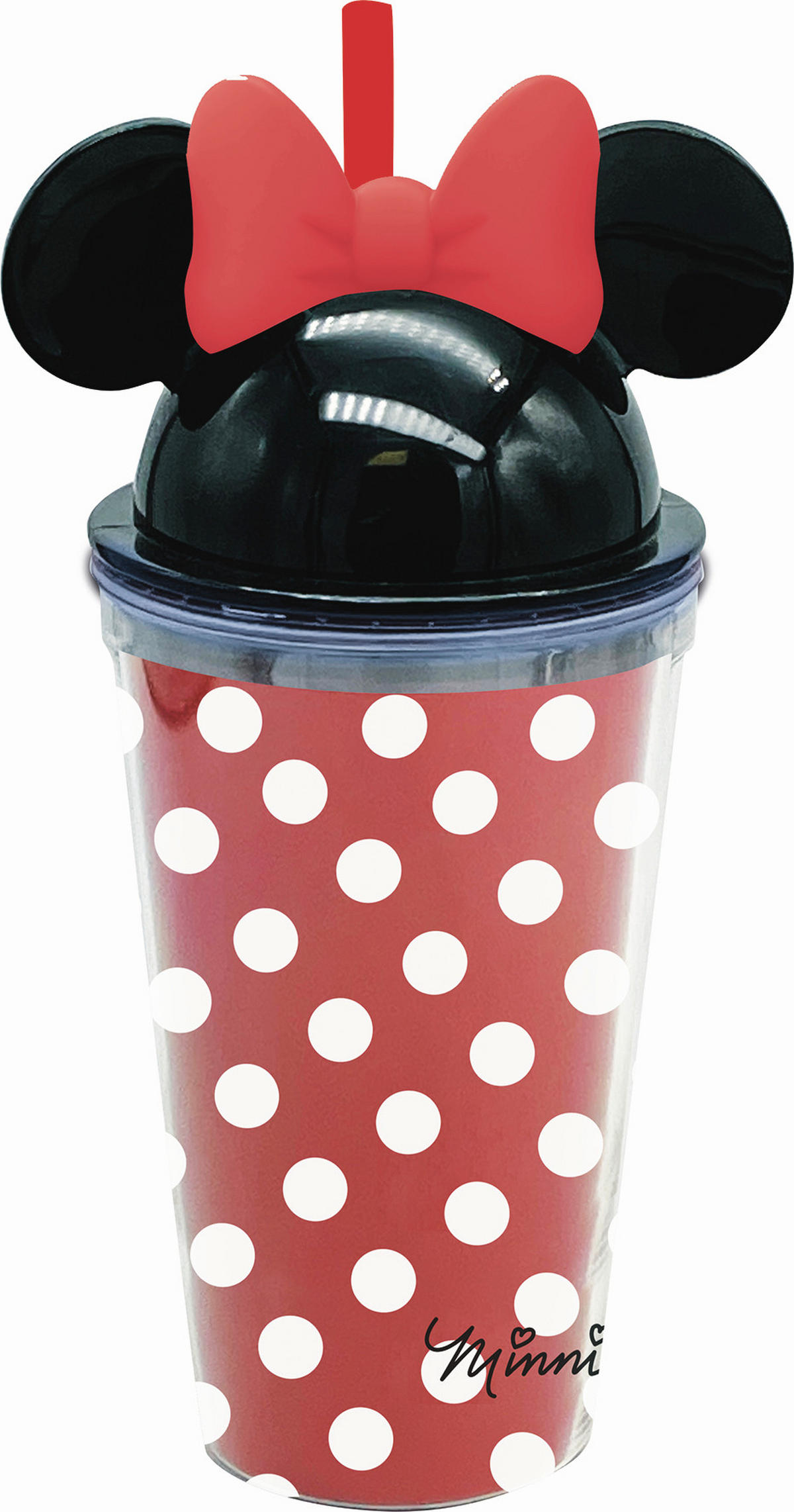 BECHER    - Klar/Rot, Basics, Kunststoff (12/10/23,5cm) - Disney