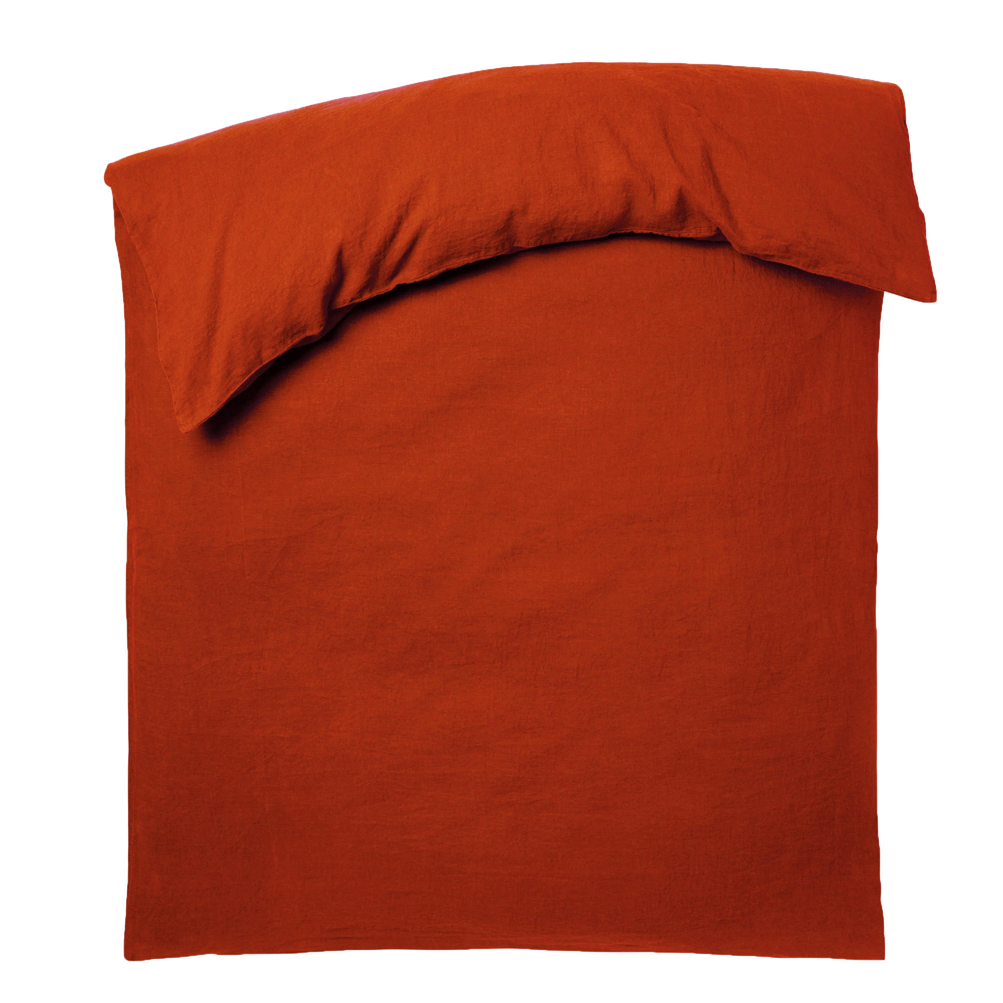 BETTDECKENBEZUG Stay Rost 155/220 cm zoeppritz since 1828  - Rostfarben/Dunkelorange, KONVENTIONELL, Textil (155/220cm) - Zoeppritz