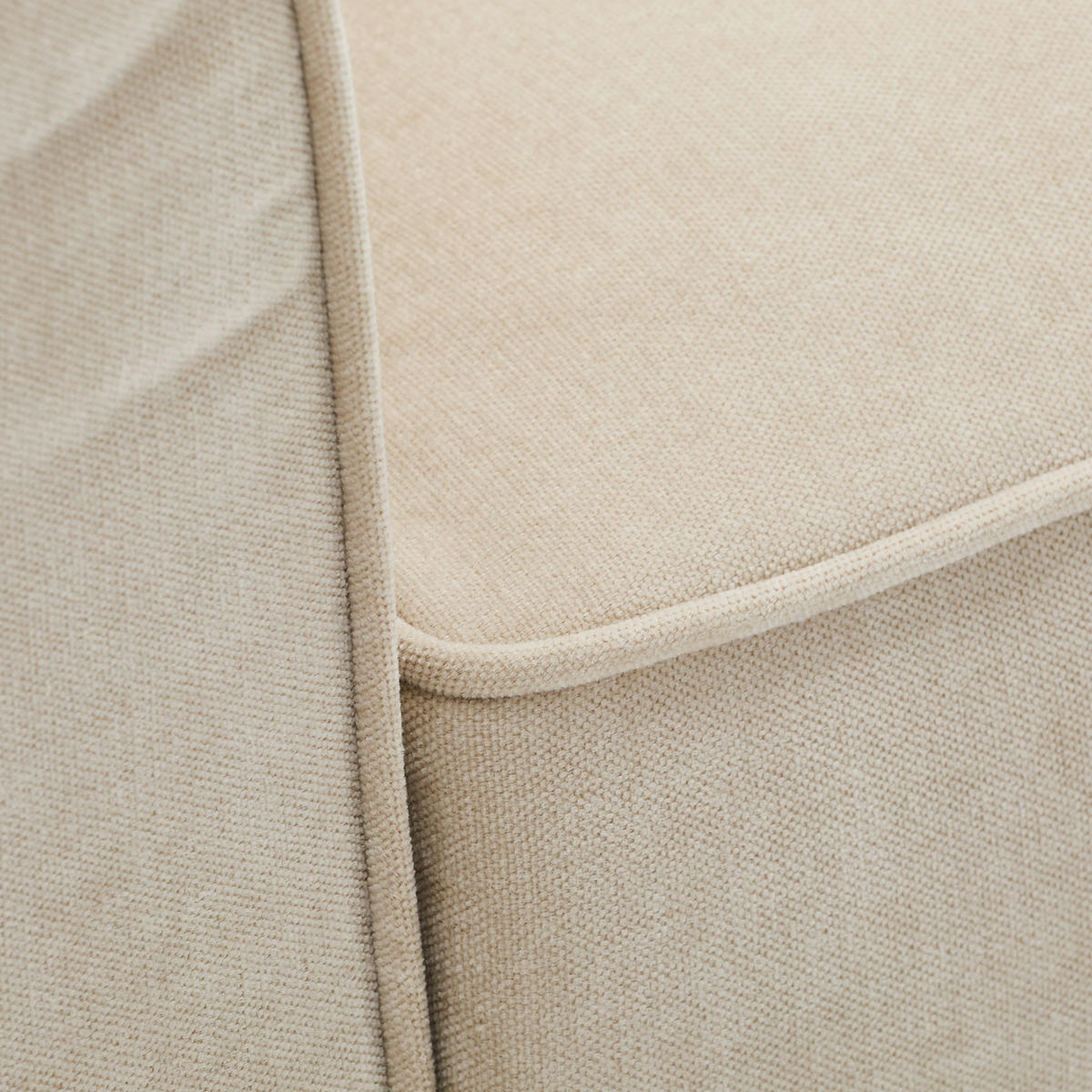 3-SITZER-SOFA Chenille Beige  - Beige/Schwarz, KONVENTIONELL, Kunststoff/Textil (226/88/86cm) - Carryhome