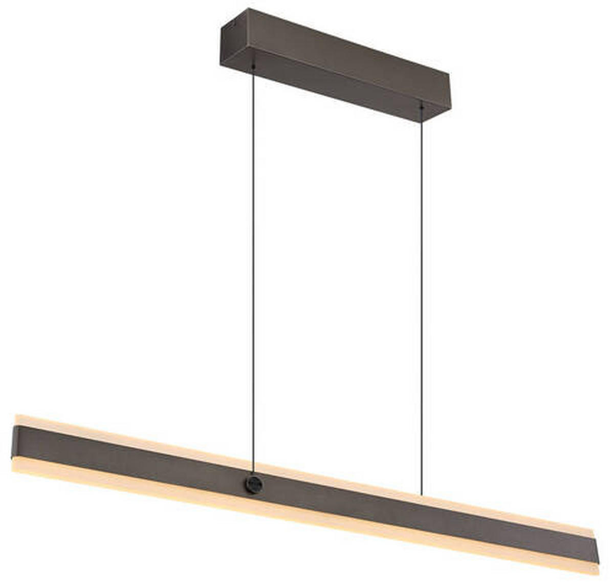 LED-HÄNGELEUCHTE 96/7,5/170 cm    - Titanfarben/Opal, Design, Kunststoff/Metall (96/7,5/170cm) - Globo