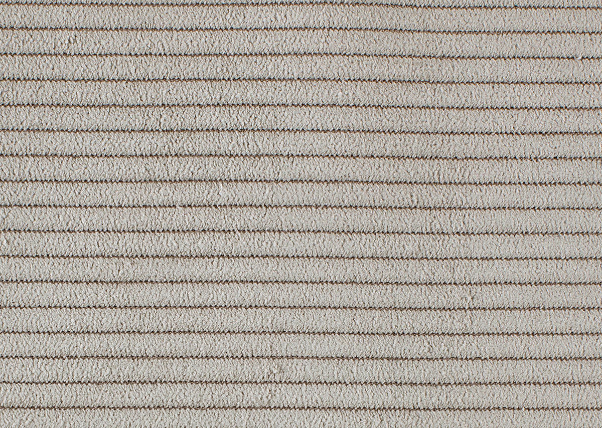 WOHNLANDSCHAFT Badia Base Sandfarben Feincord  - Sandfarben/Schwarz, Design, Textil/Metall (177/376/177cm) - Dieter Knoll