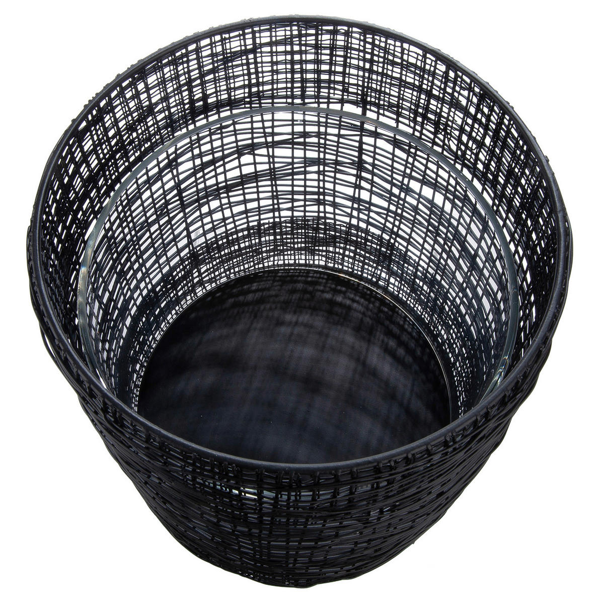 WINDLICHT - Schwarz, Basics, Glas/Metall (19/21cm)