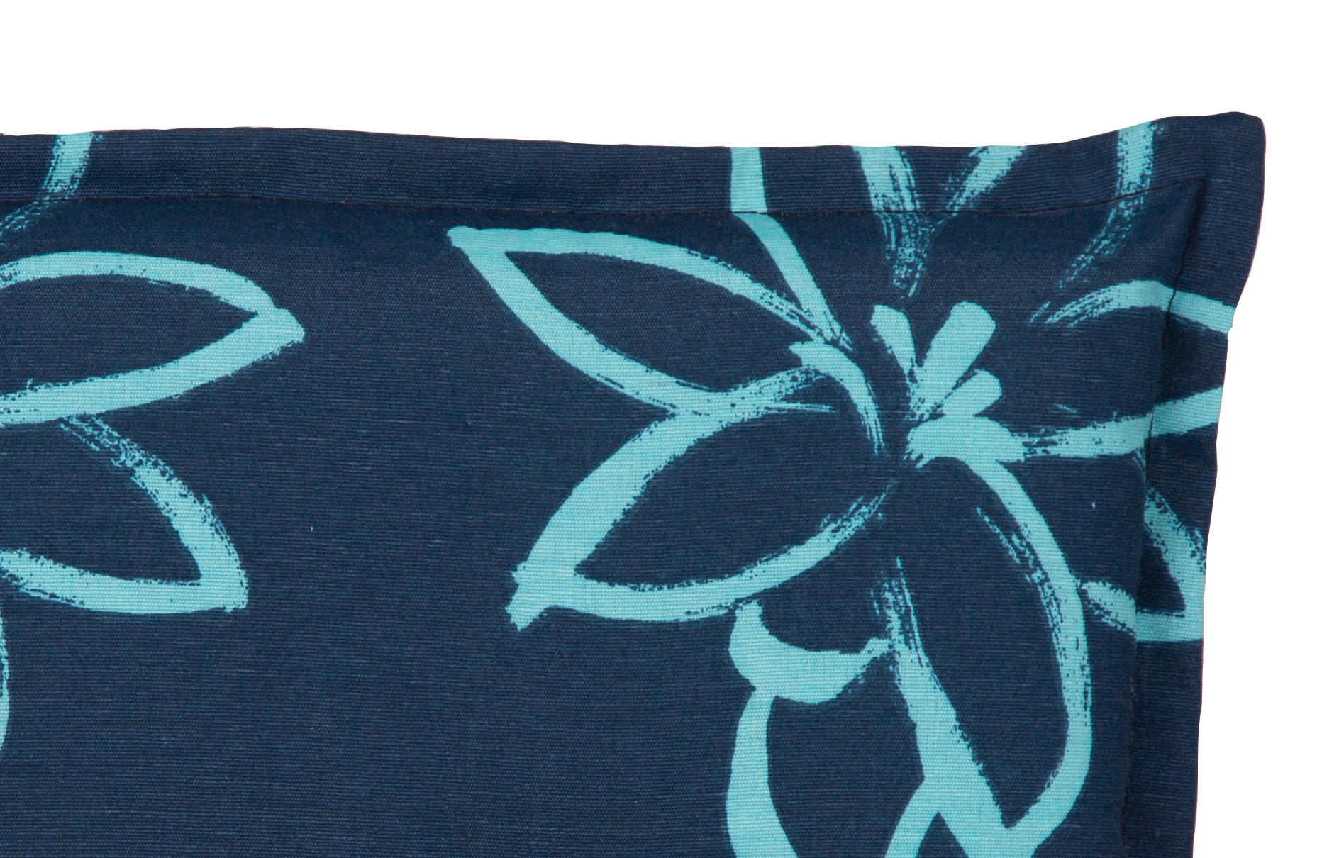 Thumbnail - Gardenson Sesselauflage, Hellblau, Dunkelblau, Textil, 4-teilig, Blume, Füllung: Schaumstoff, Fleece, 50x6x100 cm, bügel...