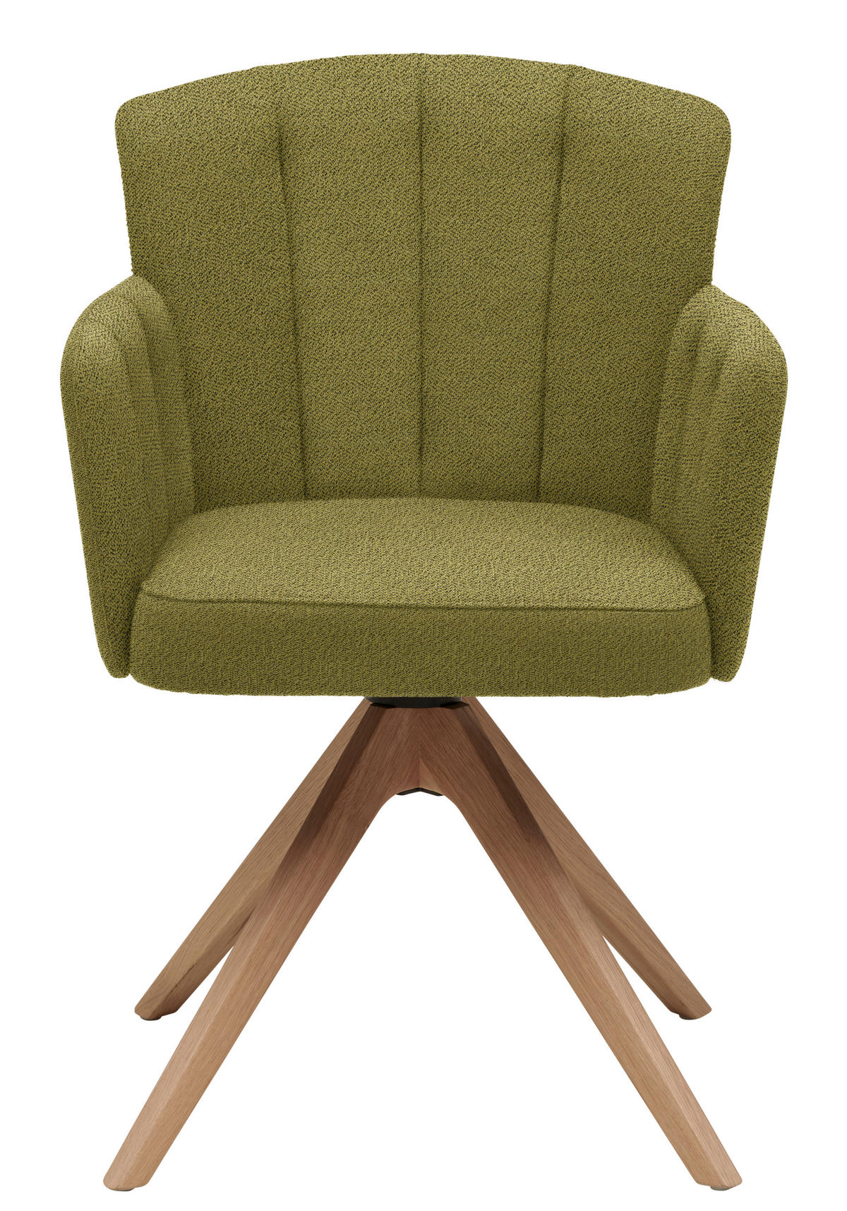 ARMLEHNSTUHL in Holz, Textil Wildeiche, Schilfgrün  - Schilfgrün/Wildeiche, Design, Holz/Textil (58/83/62cm) - Venjakob