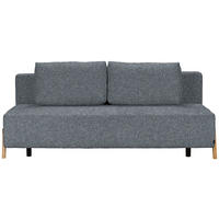 SCHLAFSOFA Textil Dunkelgrau  - Dunkelgrau/Naturfarben, Design, Holz/Textil (211/88/102cm) - Niels Andersson