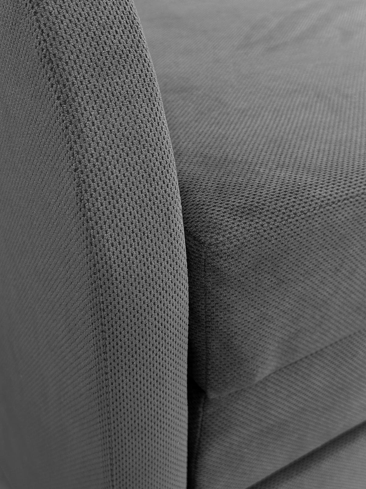 SCHLAFSOFA  mit Liegefunktion Flachgewebe Dunkelgrau  - Dunkelgrau/Schwarz, Design, Kunststoff/Textil (203/77/86cm) - MID.YOU