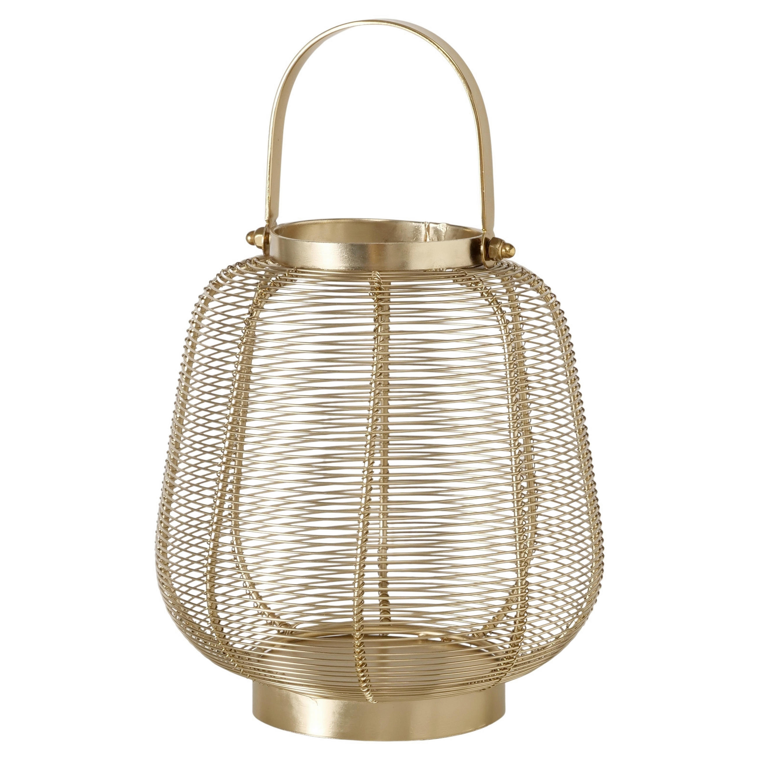 WINDLICHT - Goldfarben, Basics, Metall (21/21/22,5cm)