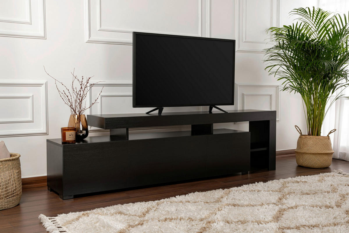 TV-ELEMENT - Schwarz, Modern, Holzwerkstoff (192/53/37cm) - MID.YOU