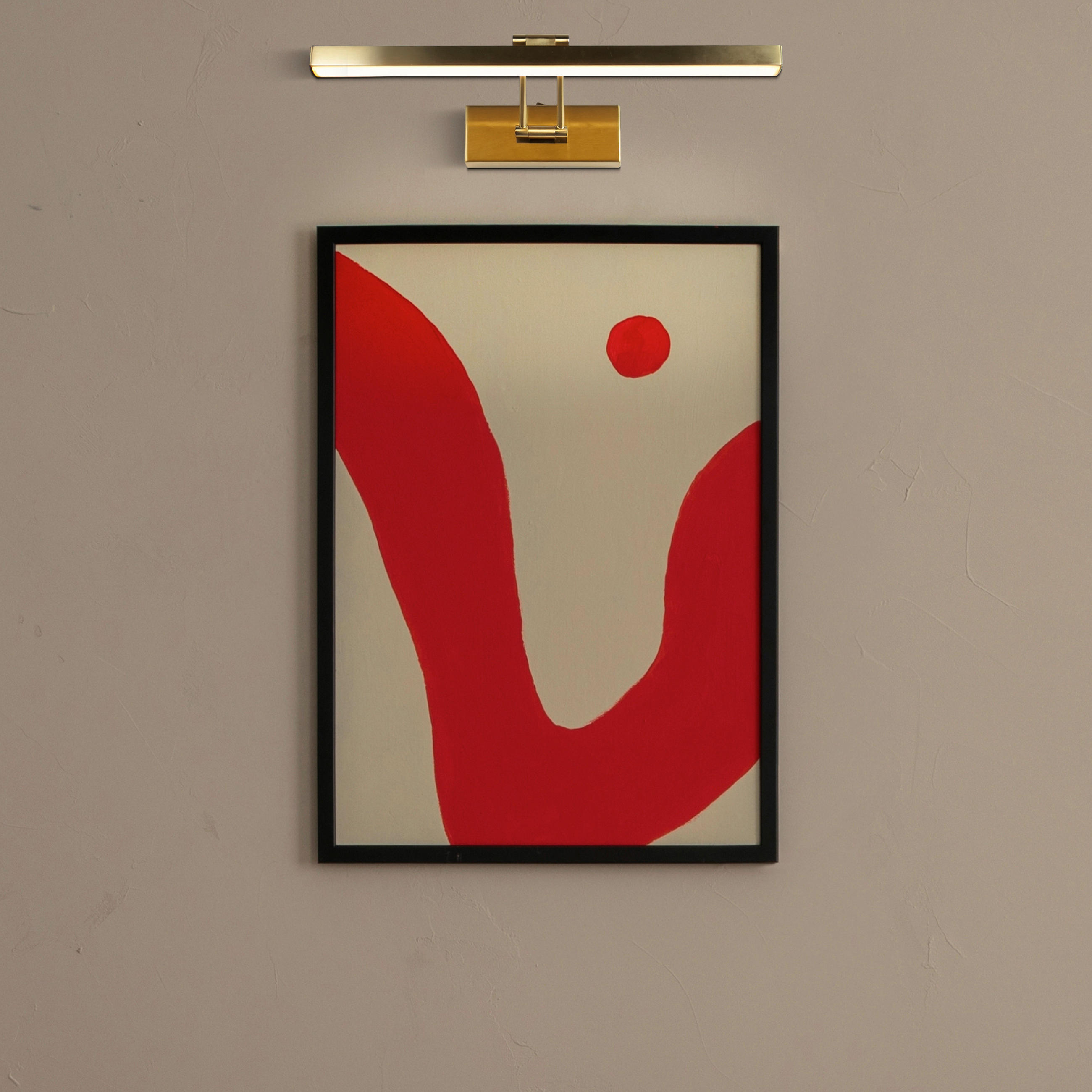 LED-BILDERLEUCHTE 18/40,5 cm   - Messingfarben, Design, Kunststoff/Metall (18/40,5cm) - Searchlight