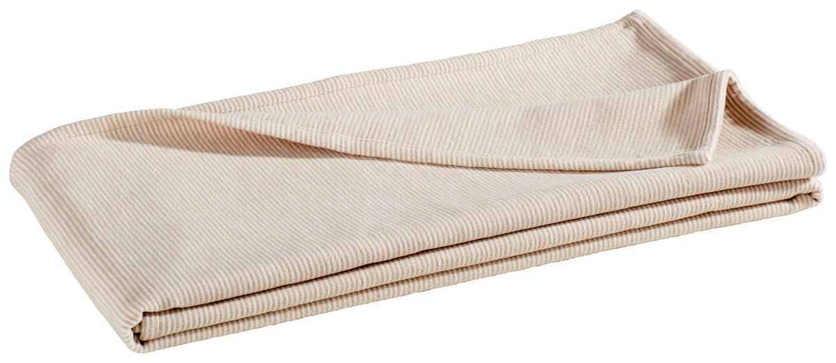 DOMÁCÍ DEKA, bavlna, 140/200 cm - pískové barvy, Basics, textil (140/200cm) - Linea Natura
