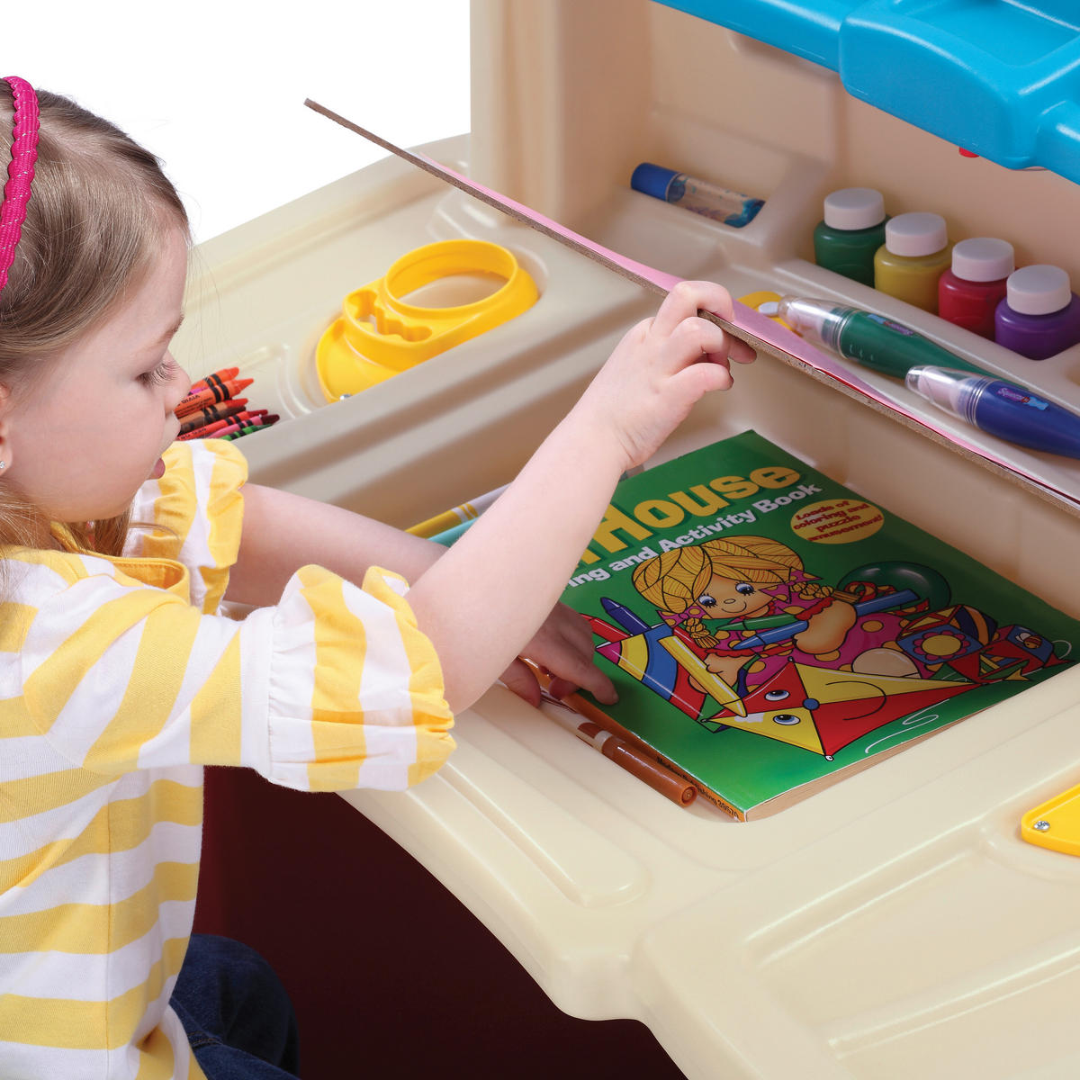 KINDERSPIELTISCH DELUXE KUNST - Multicolor, Basics, Kunststoff (90/80/51,5cm)