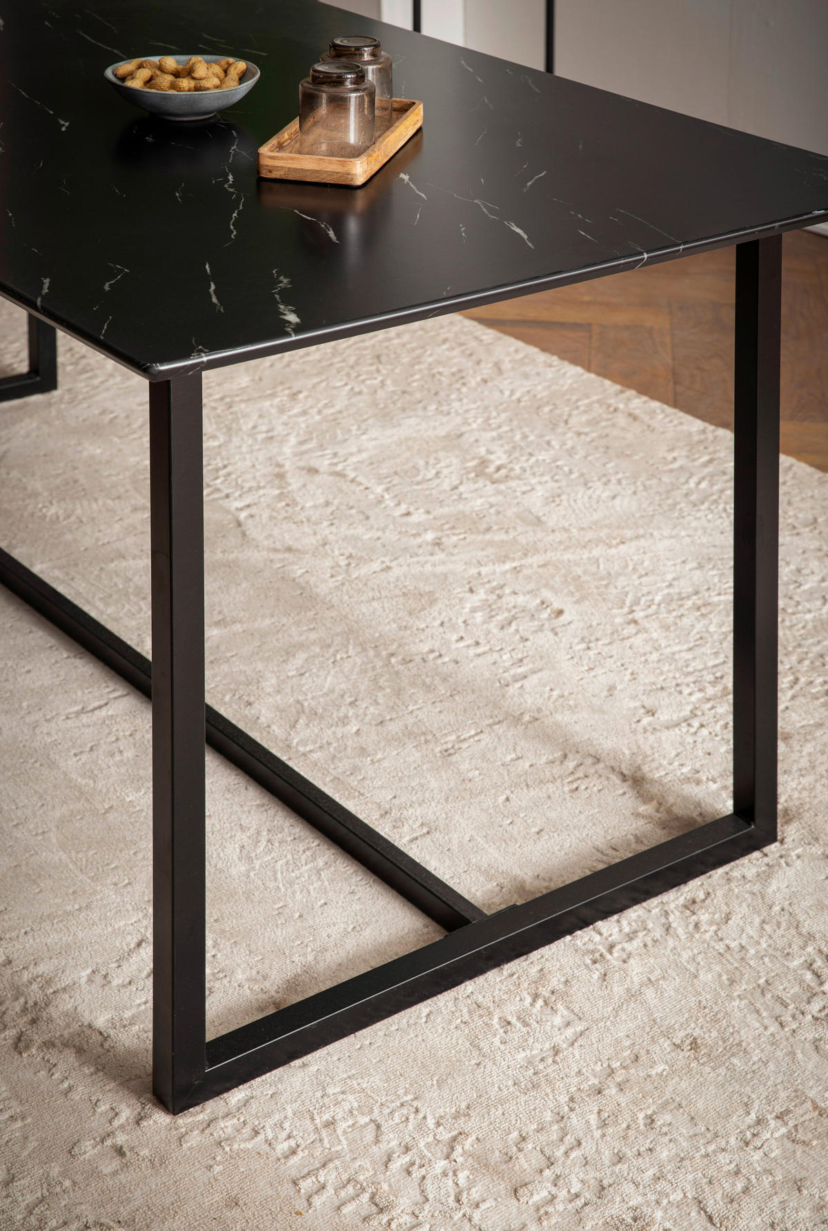 MATBORD i trämaterial 120/60/76 cm   - svart, Design, metall/trämaterial (120/60/76cm) - MID.YOU