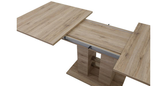 ESSTISCH in Holzwerkstoff 140-220/90/76 cm - Eichefarben, Design, Holzwerkstoff (140-220/90/76cm) - Carryhome