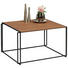 COUCHTISCH Eiche massiv rechteckig Eichefarben - Eichefarben/Schwarz, MODERN, Holz/Metall (75/60/43cm) - Bacher COUCHTISCH Eiche massiv rechteckig Eichefarben - Eichefarben/Schwarz, MODERN, Holz/Metall (75/60/43cm) - Bacher