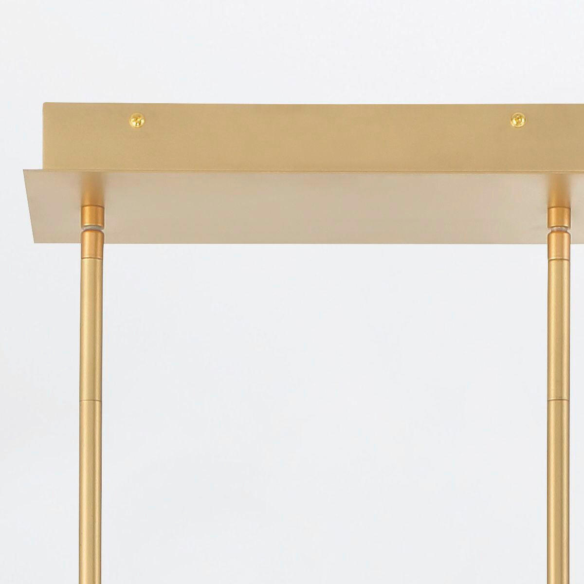 LED-HÄNGELEUCHTE    - Goldfarben, Design, Kunststoff/Metall (47,5/84/14cm)