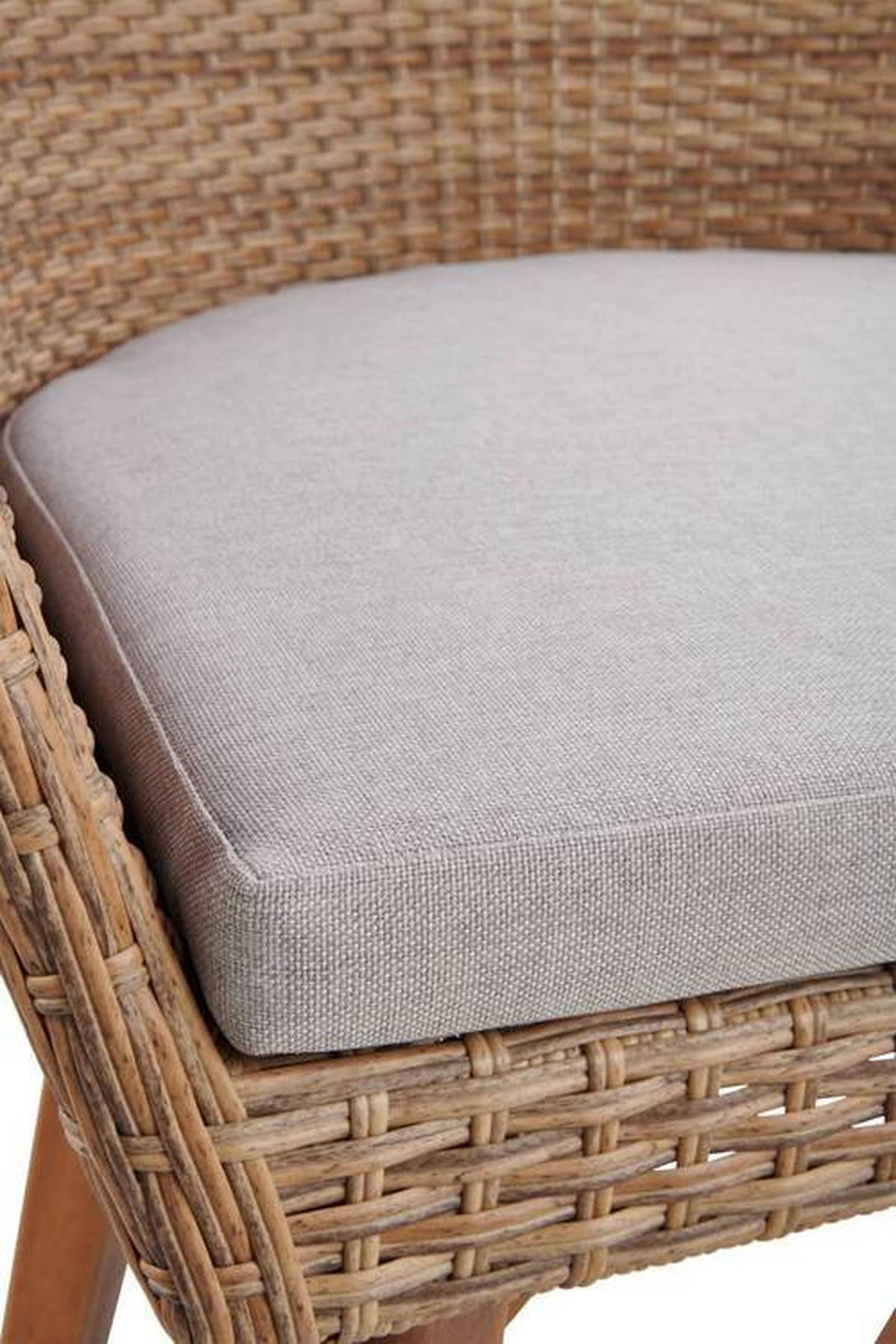 GARTENSESSEL Akazie Stahl Hellbraun  - Hellbraun, MODERN, Holz/Kunststoff (62/86/64cm) - Ambia Garden