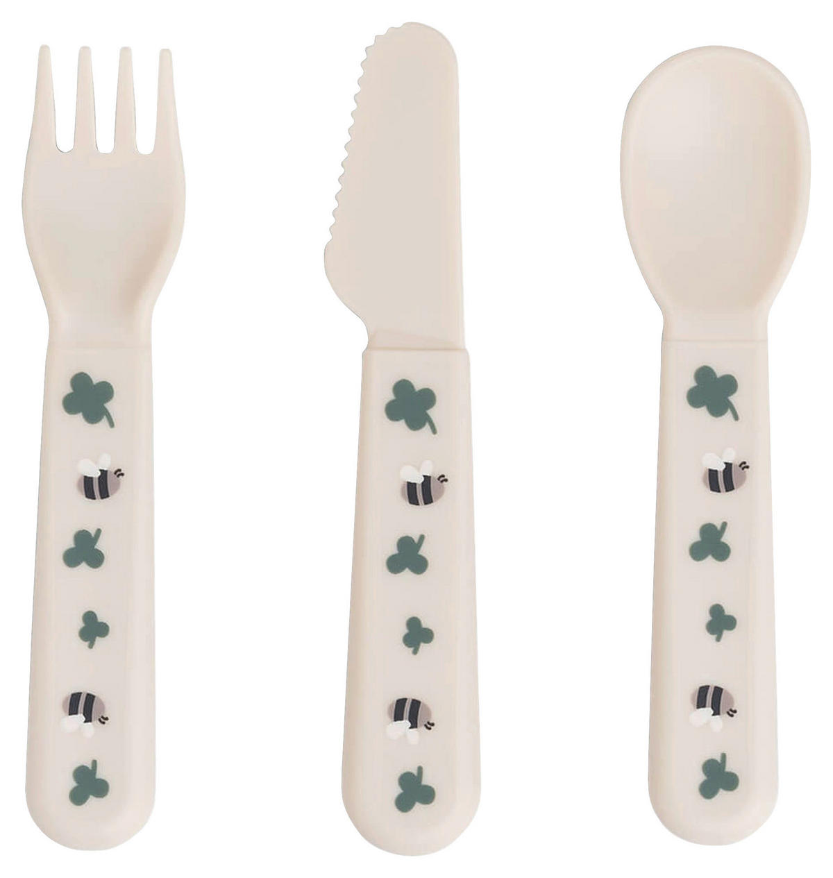 KINDERBESTECK  - Sandfarben, Basics, Kunststoff (1,5/10/14,5cm)