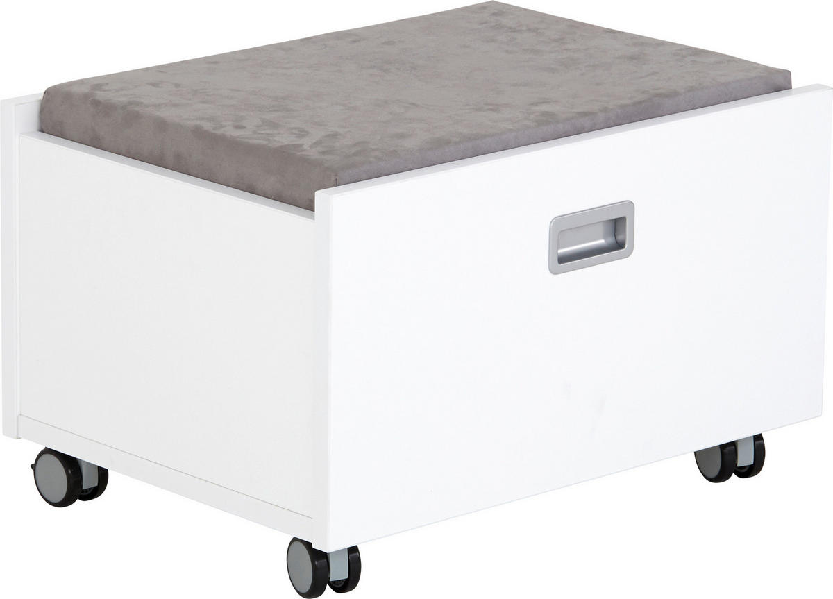 ROLLBOX     - Weiß, KONVENTIONELL, Holzwerkstoff (65/40/47cm) - Paidi