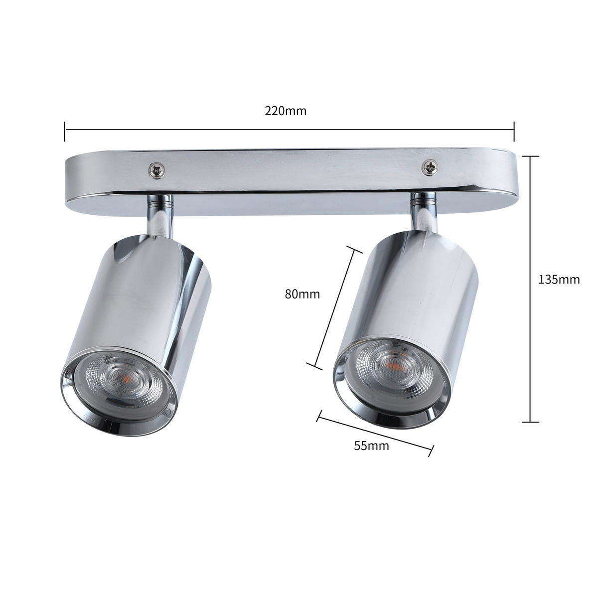 STRAHLER - Chromfarben, Konventionell, Metall (8/22/5.5cm)