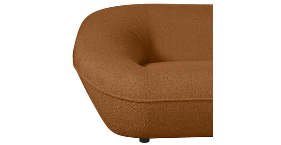 2-SITZER-SOFA in Flachgewebe Rostfarben  - Rostfarben/Schwarz, KONVENTIONELL, Kunststoff/Textil (223/79/94cm) - Carryhome