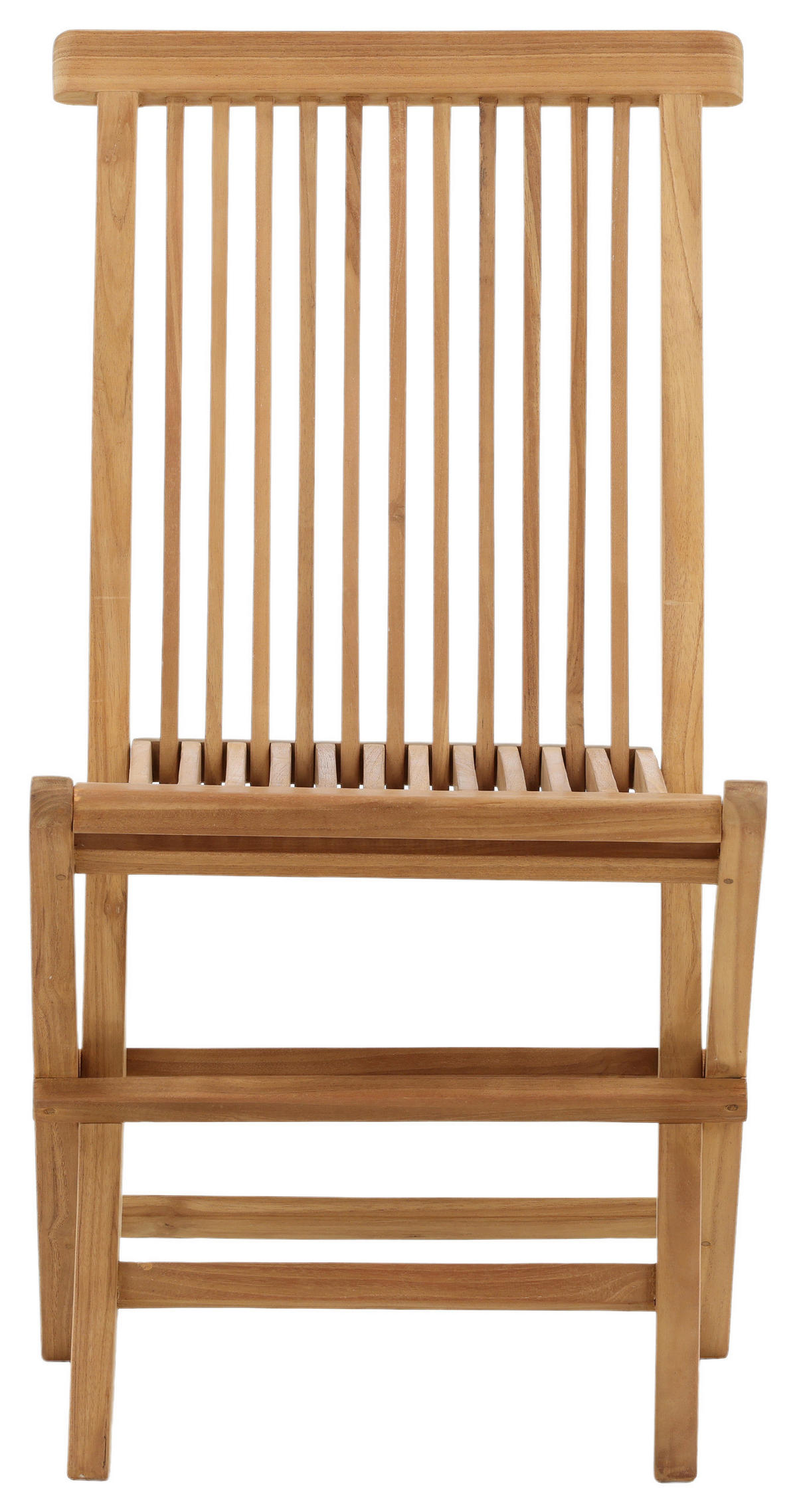 Klappstuhl 2er-Set Teakholz Teakfarben  - Teakfarben, KONVENTIONELL, Holz (47/89/62cm) - Gardenson