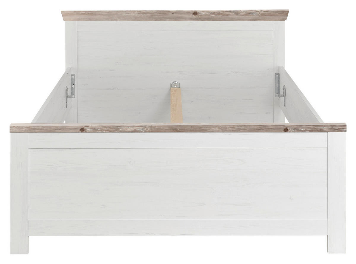 BETT  in Pinienfarben, Hellbraun  - Hellbraun/Pinienfarben, Design (155/86/208cm) - MID.YOU
