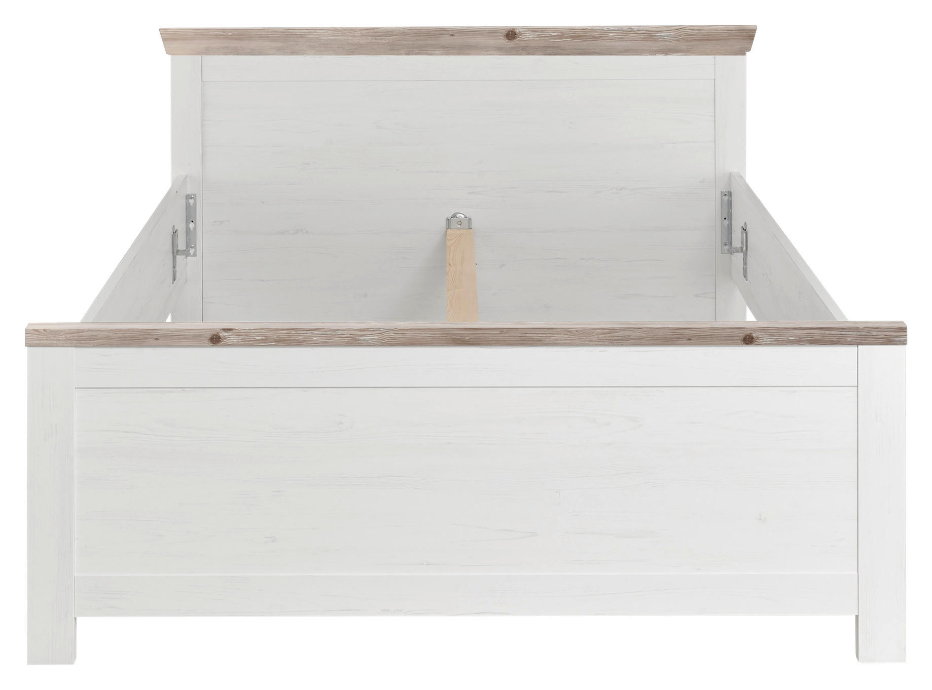 Thumbnail - Mid.you Bett, Pinien, Hellbraun, 155x86x208 cm, in verschiedenen Größen erhältlich, Schlafzimmer, Betten, Einzelbetten