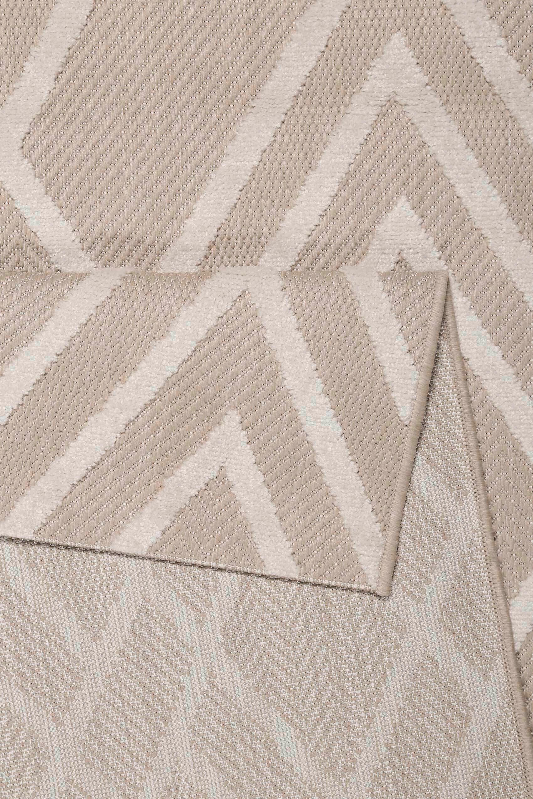 OUTDOORTEPPICH 200/290 cm Rave Creme, Weiß  - Creme/Weiß, Design, Textil (200/290cm) - Esprit