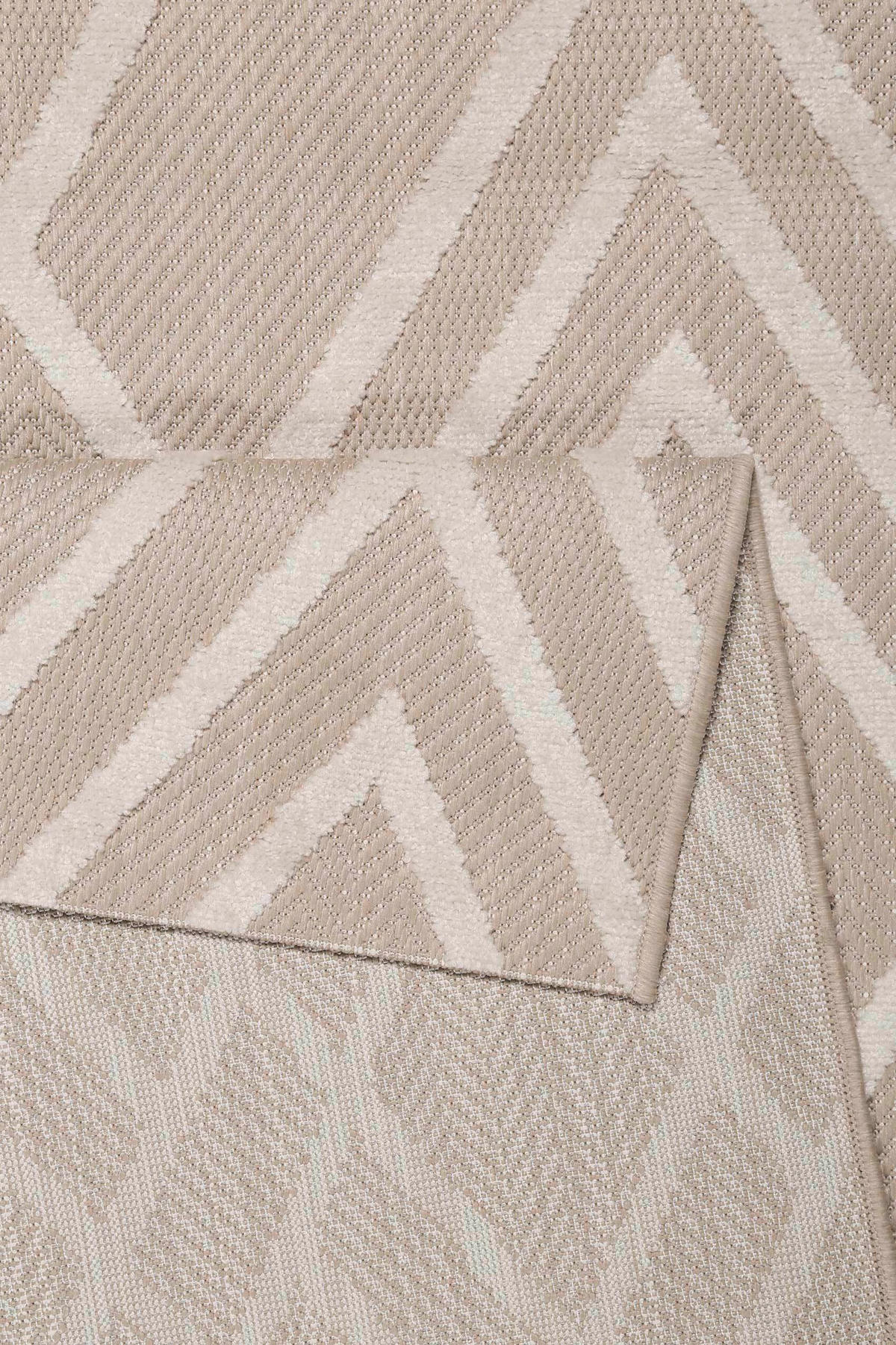 OUTDOORTEPPICH 200/290 cm Rave Creme, Weiß  - Creme/Weiß, Design, Textil (200/290cm) - Esprit