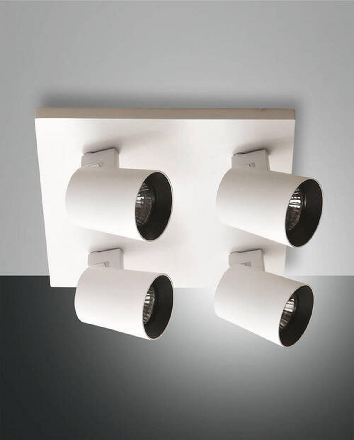 STRAHLER 24/24/11 cm   - Weiß, Basics, Metall (24/24/11cm) - Fabas Luce