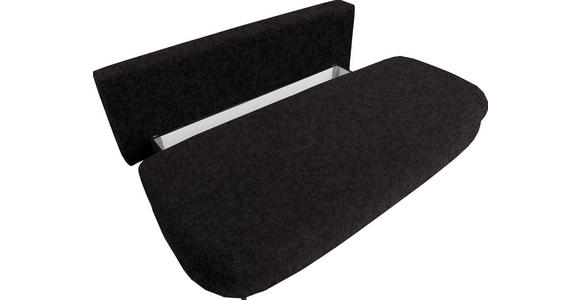 SCHLAFSOFA in Velours Dunkelbraun - Dunkelbraun/Schwarz, Design, Holz/Textil (213/89/105cm) - Novel