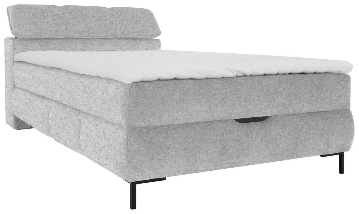 BOXBETT 120/200 cm  in Grau  - Schwarz/Grau, KONVENTIONELL, Holz/Holzwerkstoff (120/200cm) - Xora