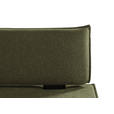 SITZBANK 153/90/65 cm Webstoff Schwarz, Olivgrün Buche massiv  - Schwarz/Olivgrün, Basics, Holz/Textil (153/90/65cm) - Carryhome