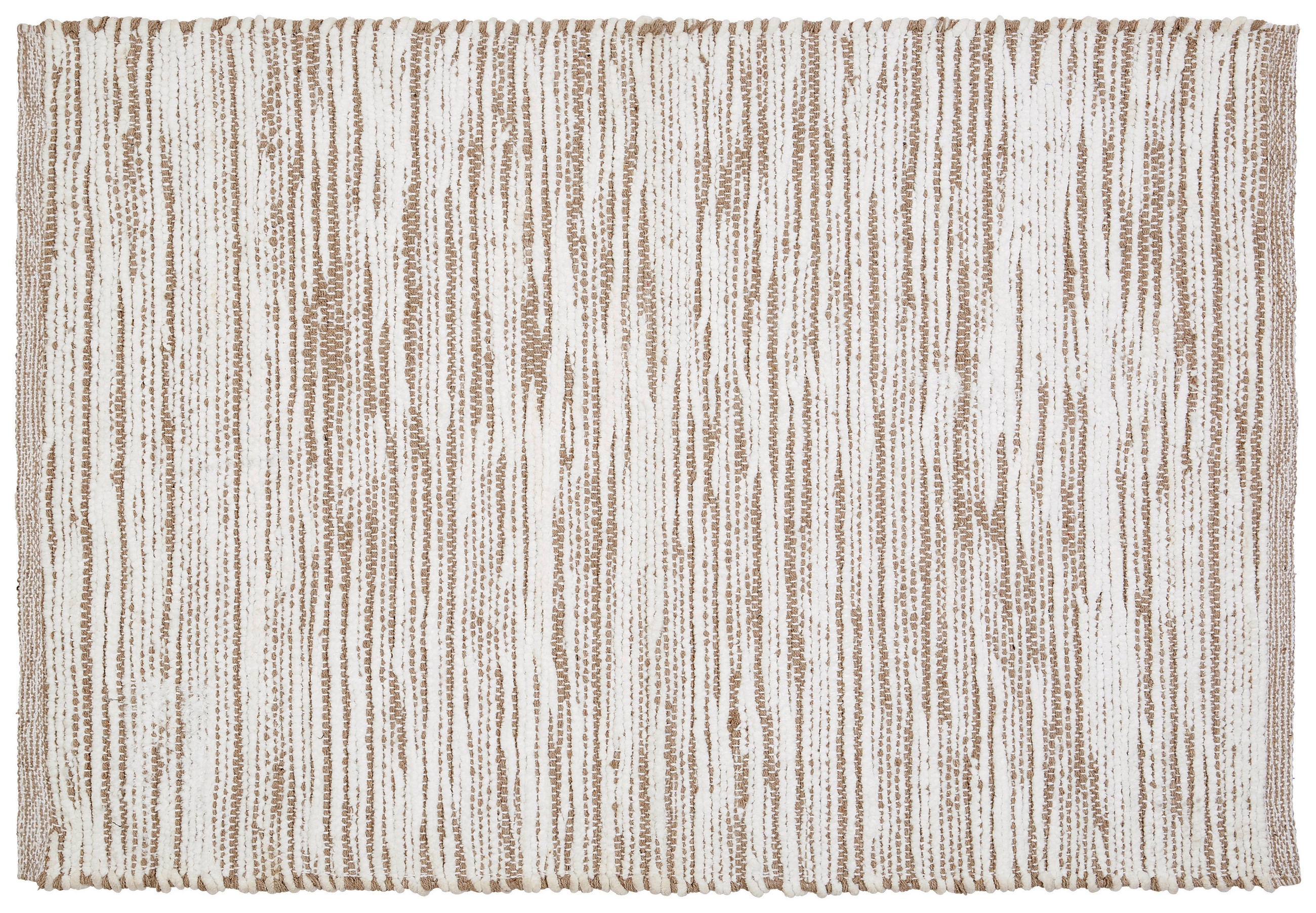 Handwebeteppich Weiß/beige Penelope 60x90 Cm