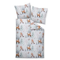 BETTWÄSCHE Makosatin 135/200 cm  - Multicolor, Design, Textil (135/200cm) - Janine