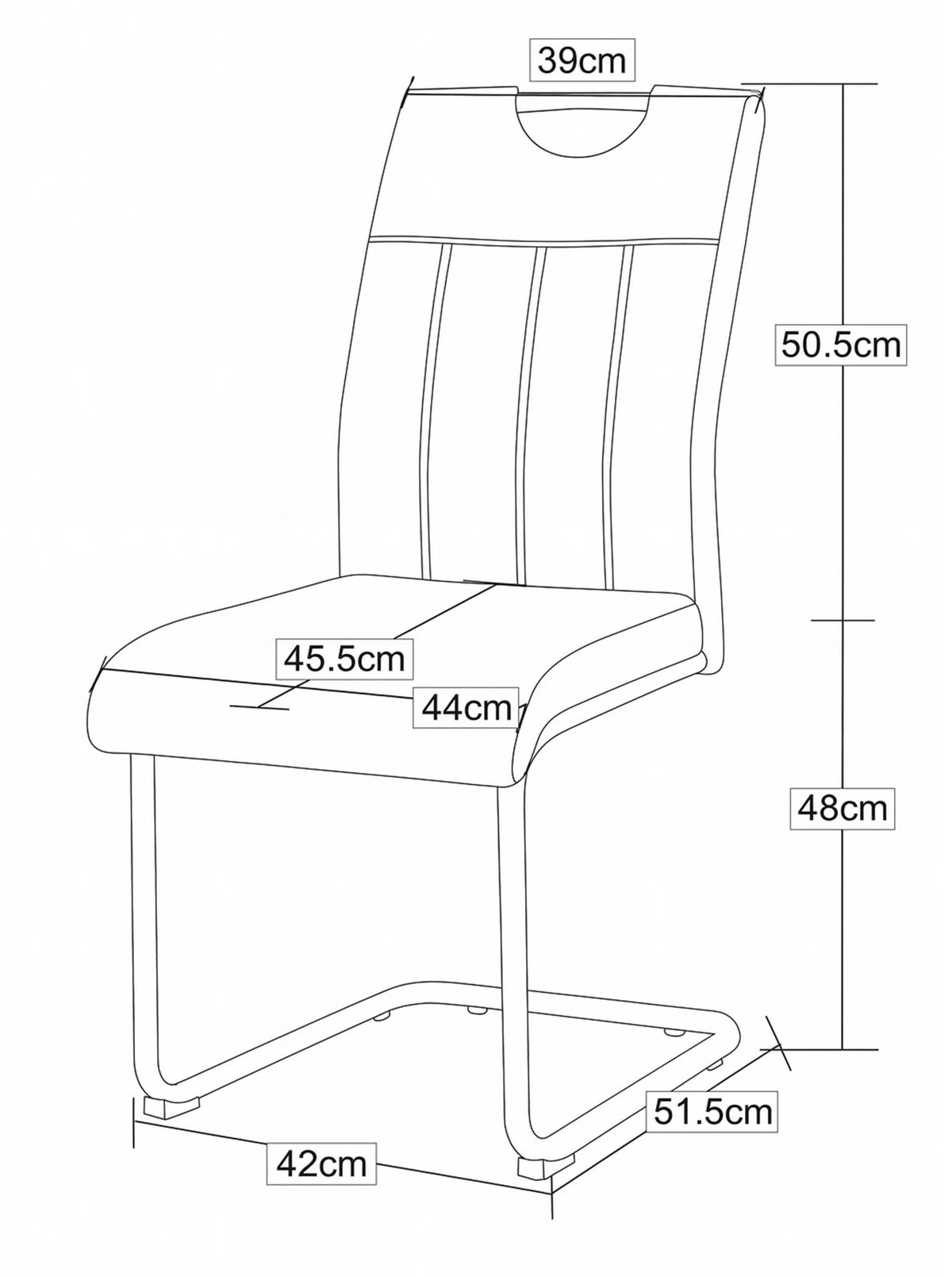 SCHWINGSTUHL-SET 2 Stück  in Webstoff  - Creme/Schwarz, MODERN, Textil/Metall (43/98/61cm) - MID.YOU