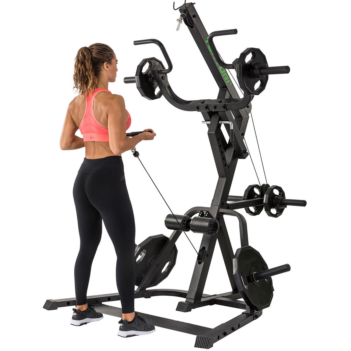 KRAFTSTATION  - Schwarz, KONVENTIONELL, Kunststoff/Metall (177/150/210cm)