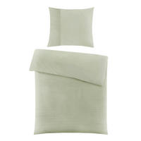 BETTWÄSCHE Waffelpiqué 135/200 cm  - Salbeigrün, Basics, Textil (135/200cm) - Novel