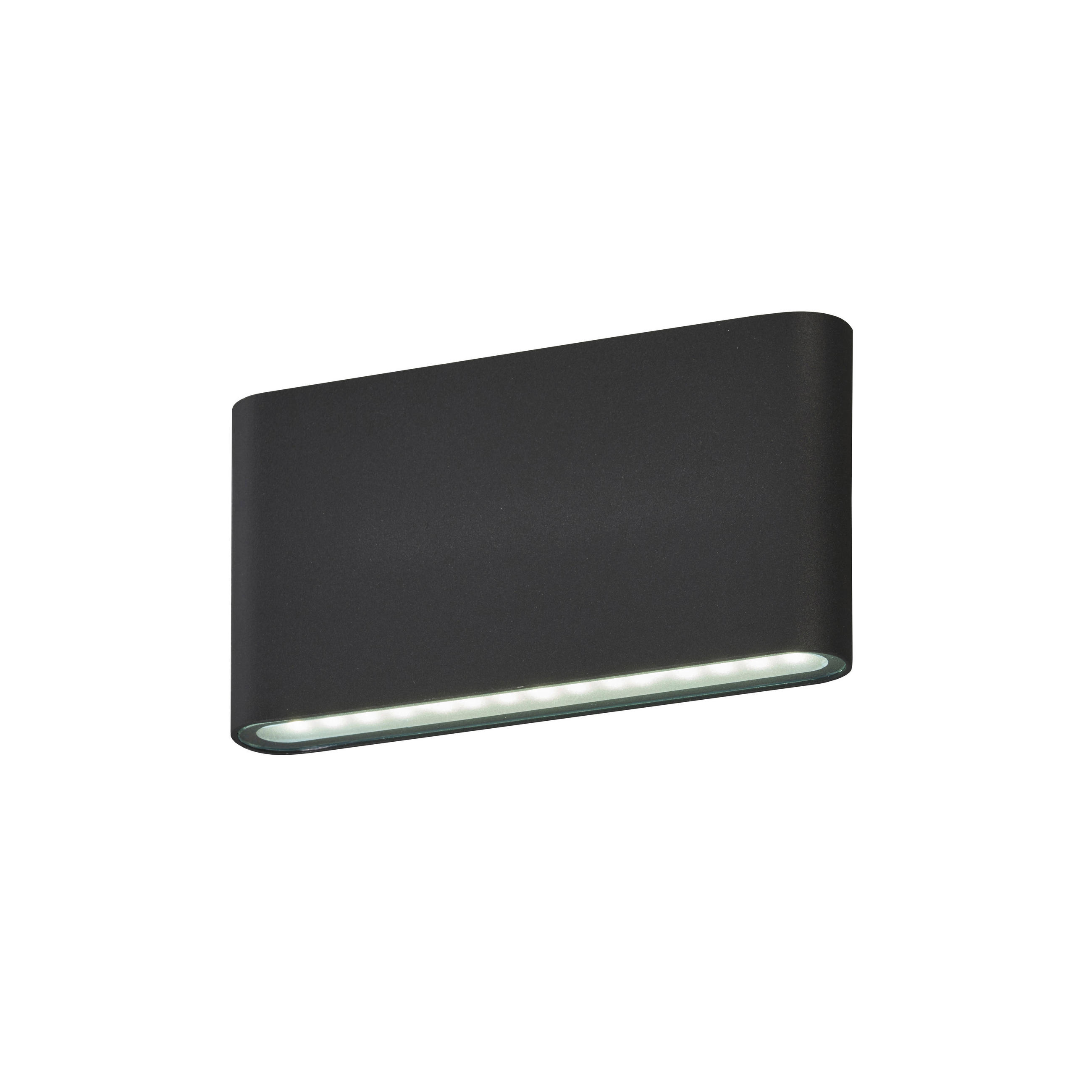 LED-WANDLEUCHTE Scone 17,5/3/9 cm   - Schwarz, Design, Metall (17,5/3/9cm) - Fischer & Honsel