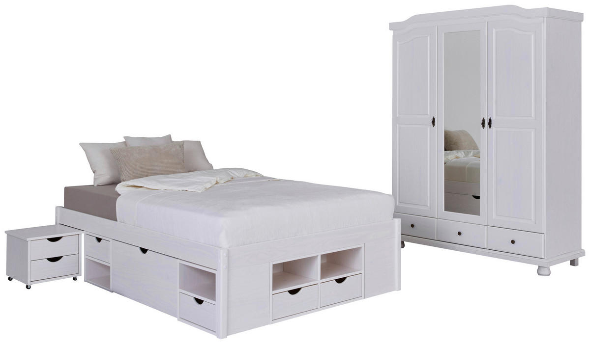 EINZELZIMMER Weiß  - Weiß, MODERN, Holz - MID.YOU