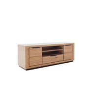 LOWBOARD  in 183/65/54 cm  - Wildeiche/Schwarz, Design, Holz/Holzwerkstoff (183/65/54cm) - MID.YOU