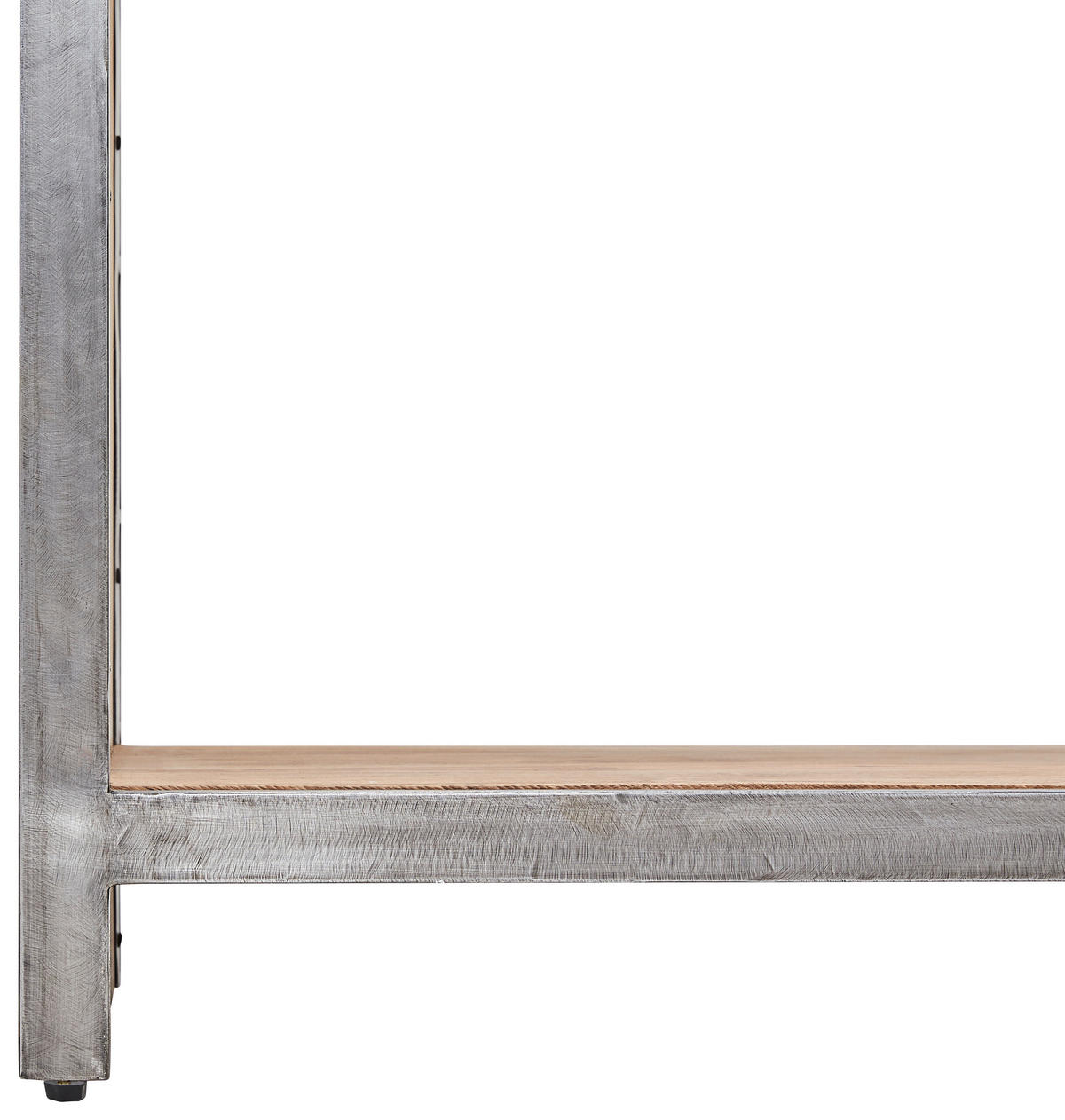 REGAL Sheesham massiv Sheeshamfarben  - Sheeshamfarben/Naturfarben, MODERN, Holz/Metall (90/180/38cm) - MID.YOU