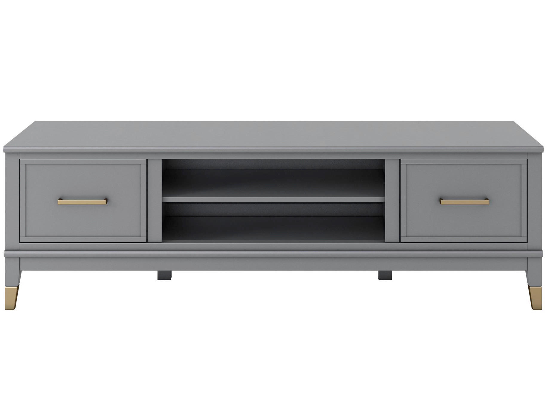 LOWBOARD Westerleigh  in 152/47/50 cm  - Messingfarben/Graphitfarben, Design, Holzwerkstoff/Metall (152/47/50cm) - MID.YOU