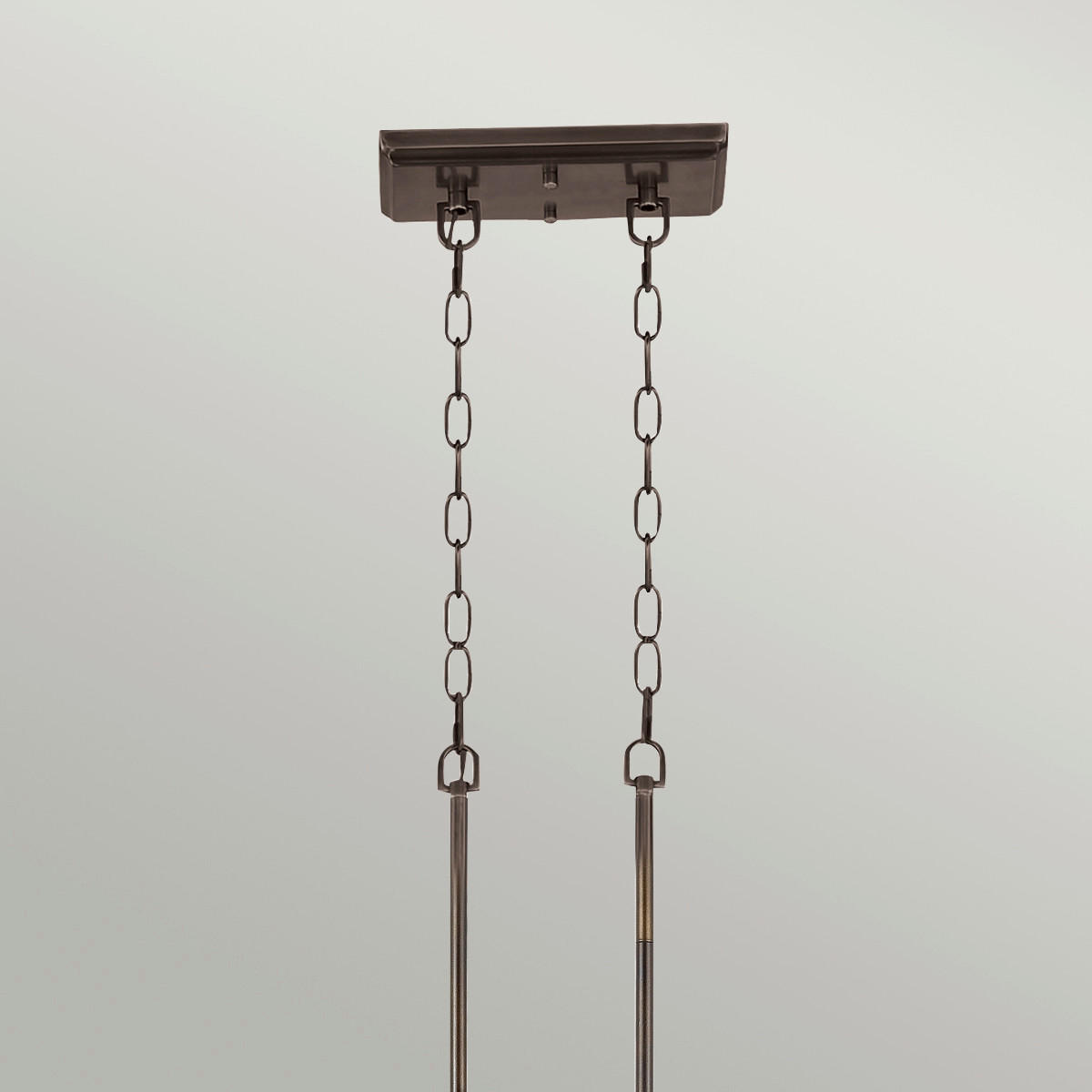 HÄNGELEUCHTE Elstead Emery 133.3/34,3/73 cm   - Bronzefarben, Design, Glas/Metall (133.3/34,3/73cm) - Elstead Lighting