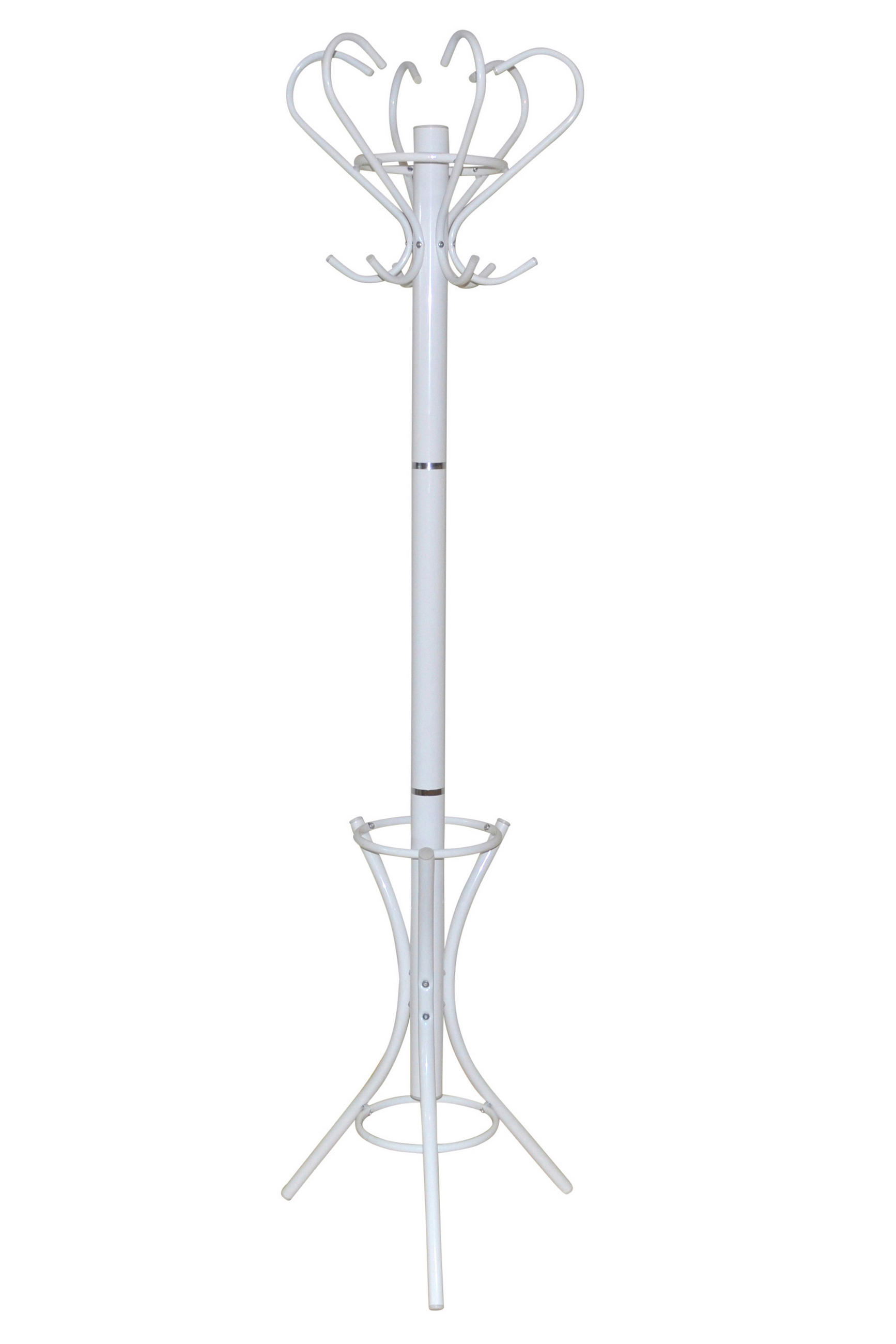 GARDEROBENSTÄNDER in Weiß   - Weiß, Design, Metall (47/178/47cm) - MID.YOU